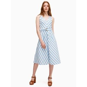 Kate Spade Blue and White Striped Dress